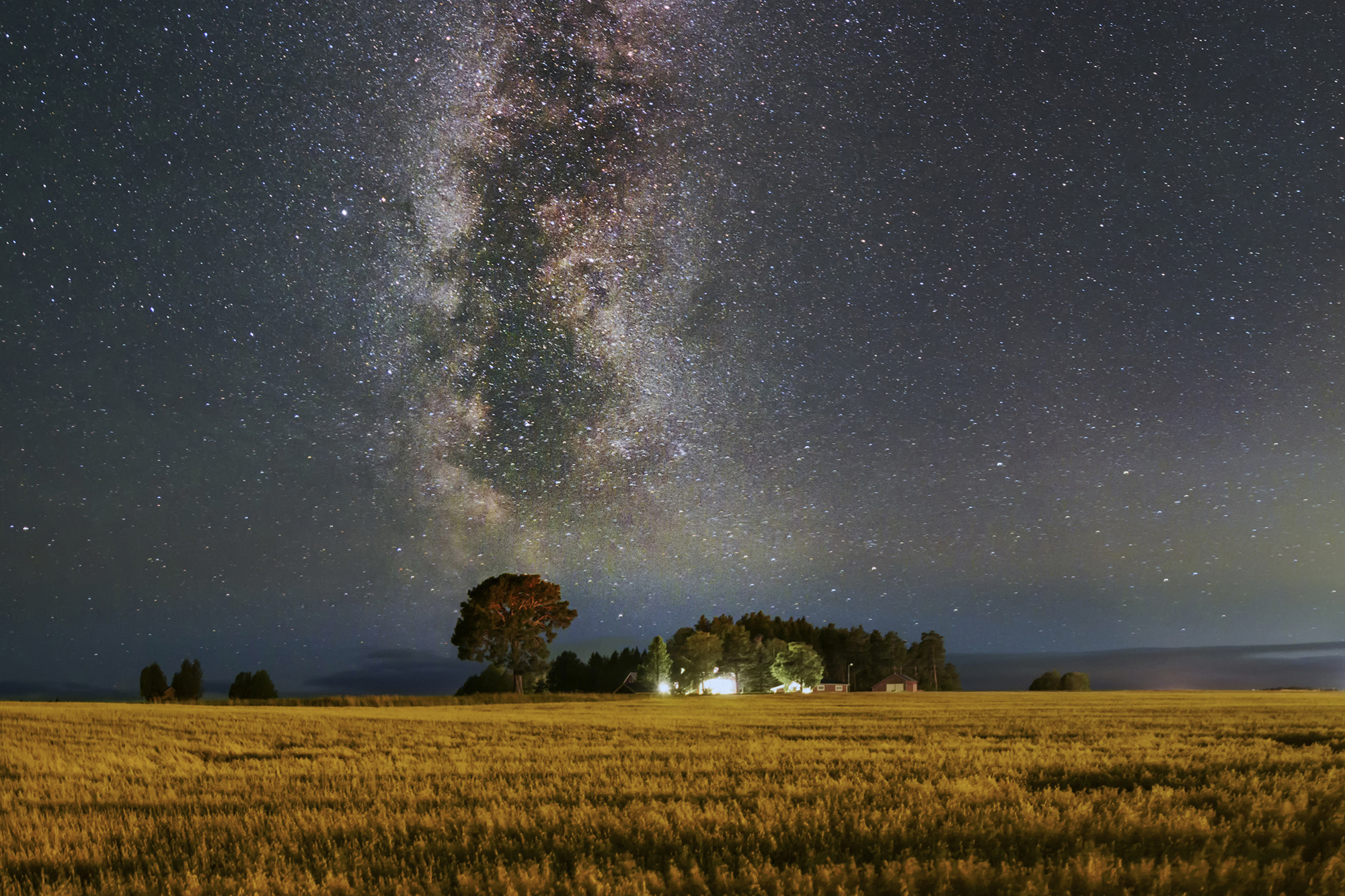 Stjärnhimlen ljusföroreningar