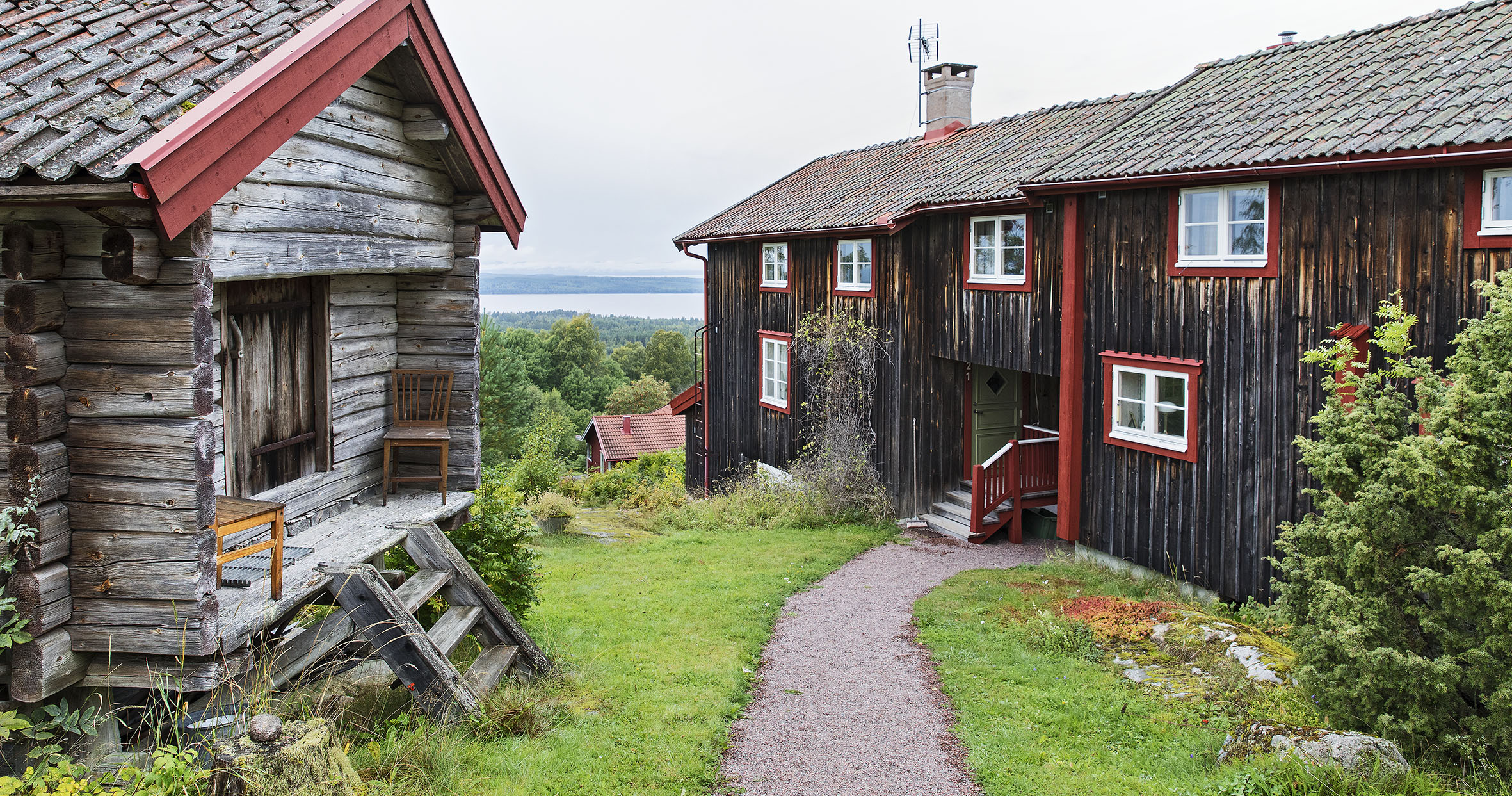 Tällberg med vy mot Siljan - Turist